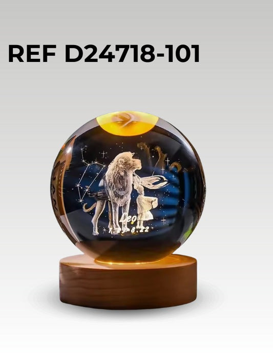 Esfera De Cristal Luz Led